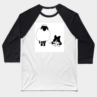 Border collie sheep Baseball T-Shirt